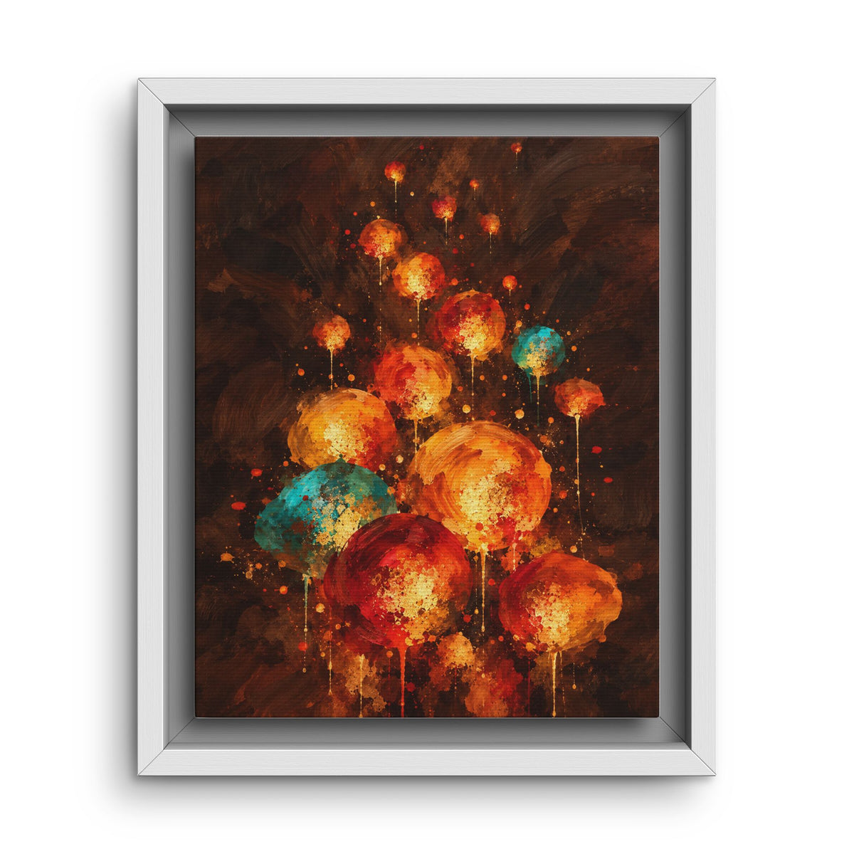 Lanternes du Soir · Framed Canvas