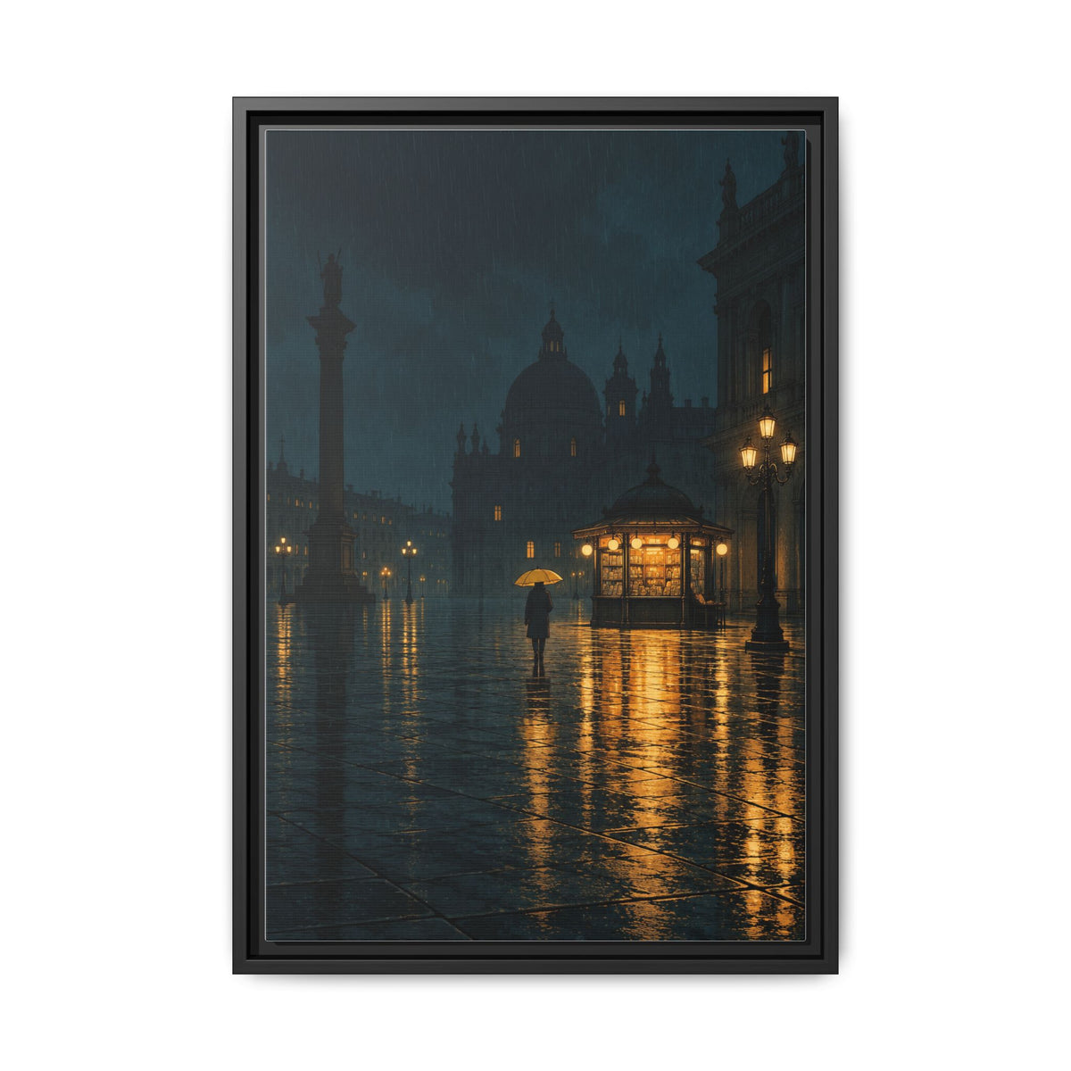 Small Hours · Framed Canvas