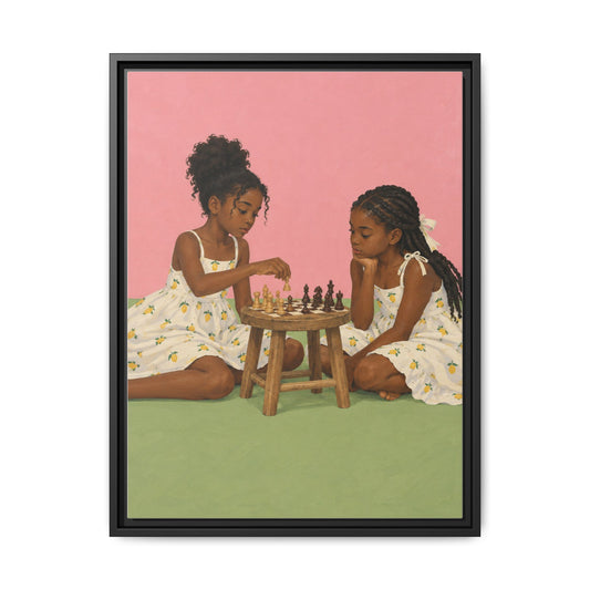 The Chess Players · Framed Canvas