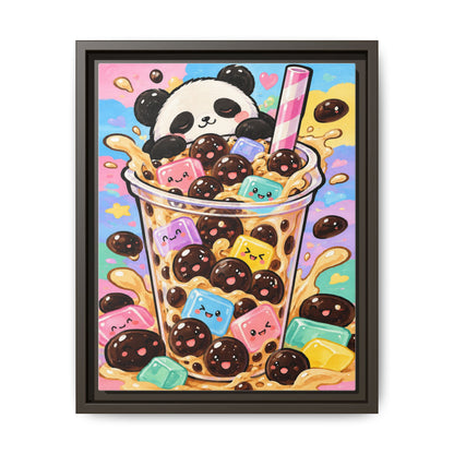 Bubble Tea Buddies · Framed Canvas