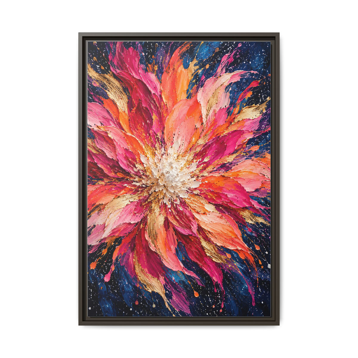 Supernova Bloom · Framed Canvas