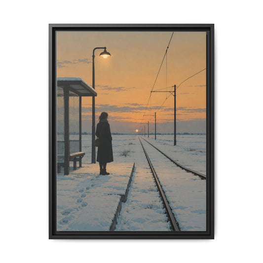 The Last Tram · Framed Canvas