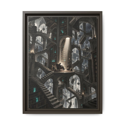Bibliotheca Infinita · Framed Canvas