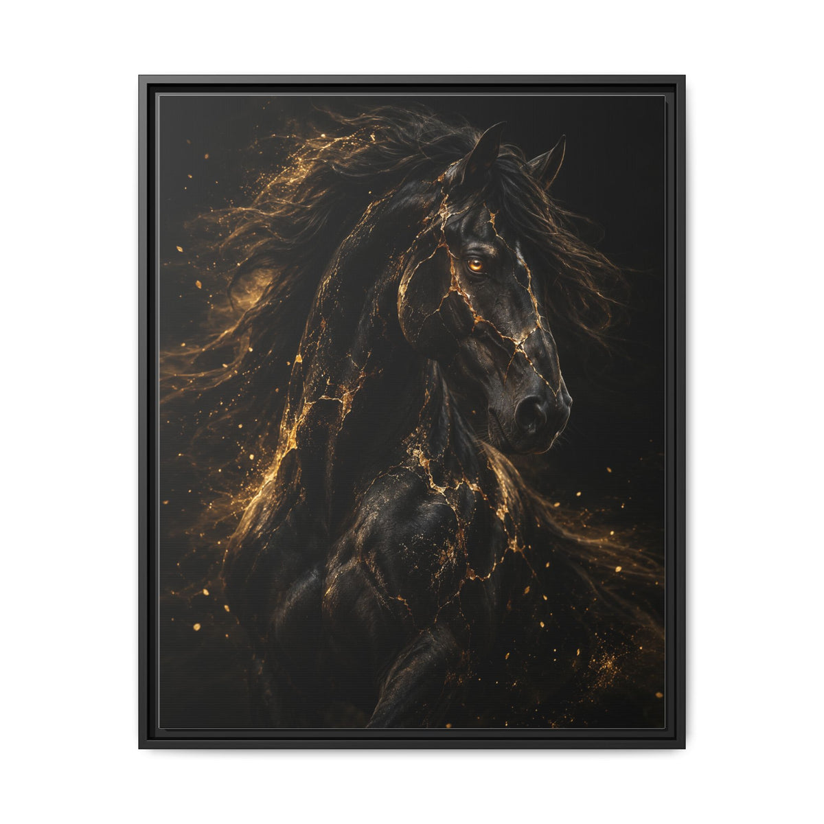 Equus Noctis · Framed Canvas