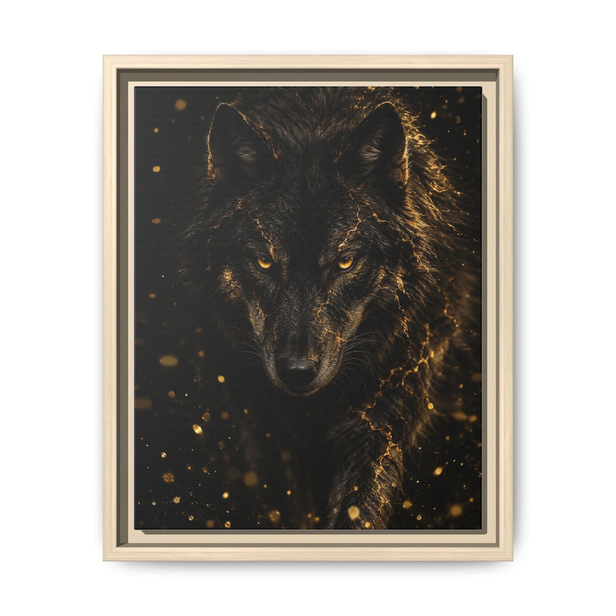 Lupus Aureus · Framed Canvas