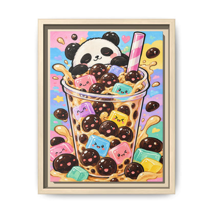 Bubble Tea Buddies · Framed Canvas