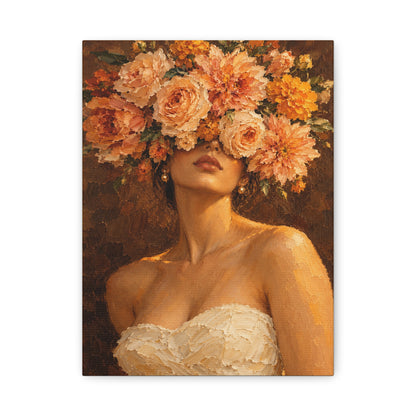 Golden Hour Bloom · Frameless Canvas