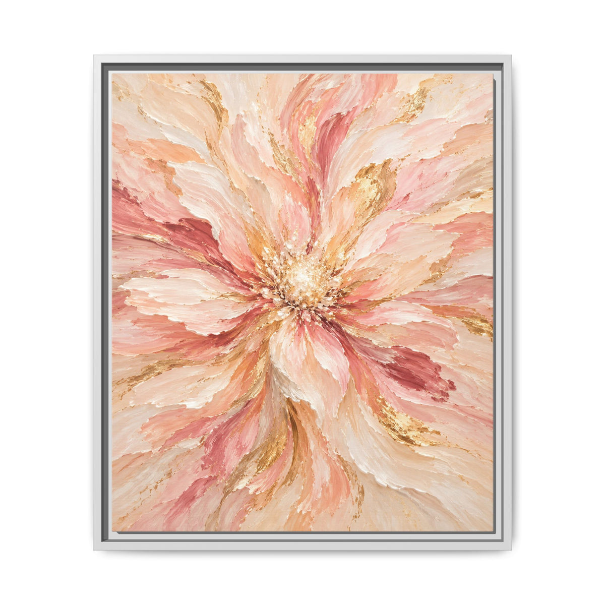 Blush Bloom · Framed Canvas