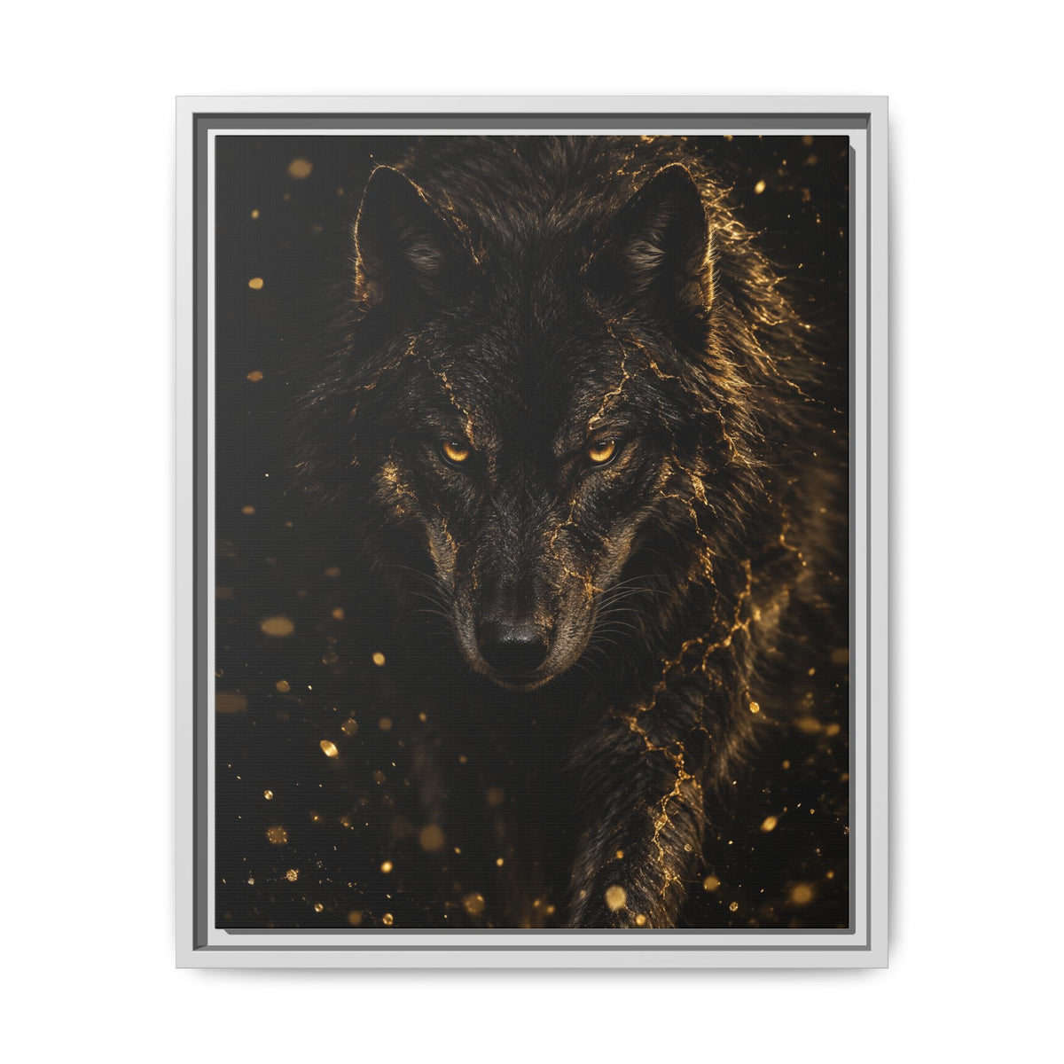 Lupus Aureus · Framed Canvas