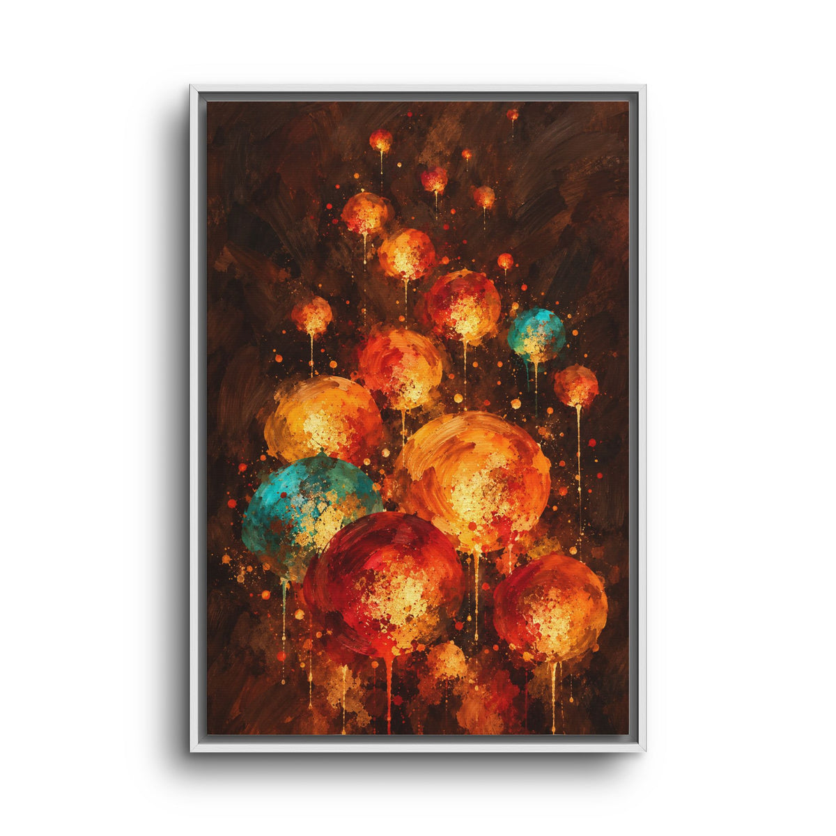 Lanternes du Soir · Framed Canvas