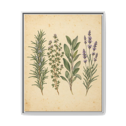 Herb Garden Study · Framed Canvas