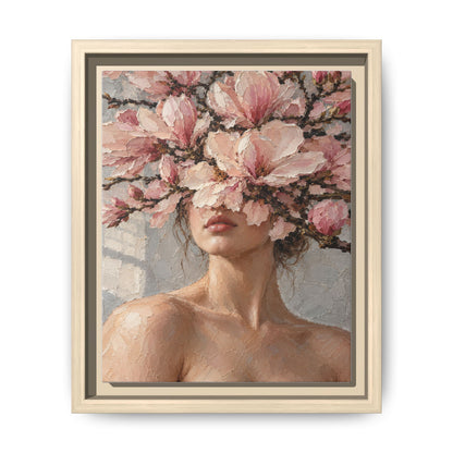 Magnolia Silence · Framed Canvas