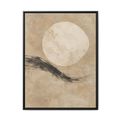 Linen Moon · Framed Canvas