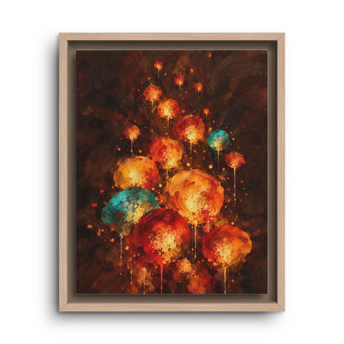 Lanternes du Soir · Framed Canvas