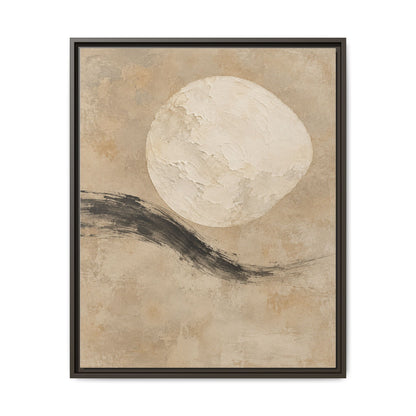 Linen Moon · Framed Canvas