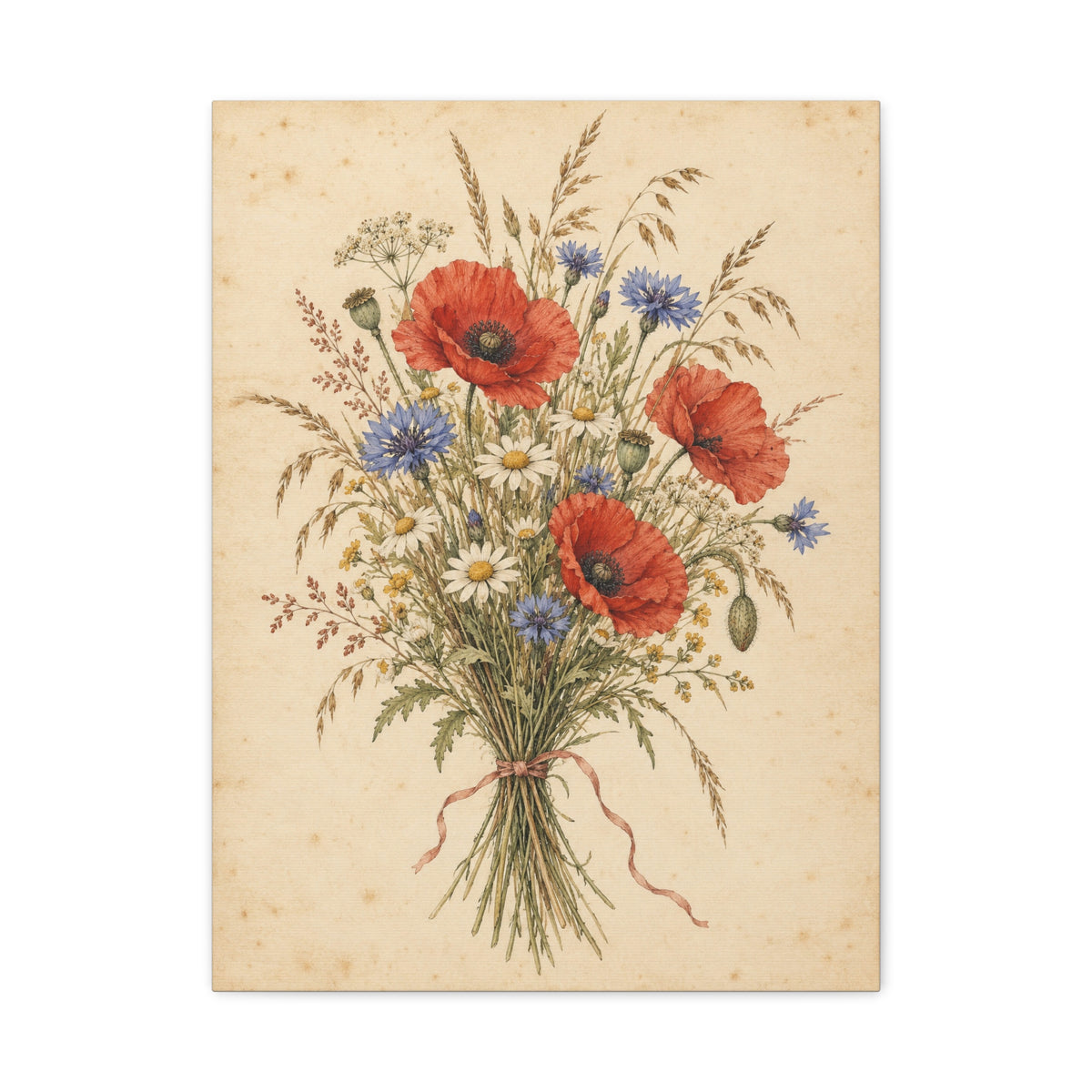 Wildflower Posy · Frameless Canvas