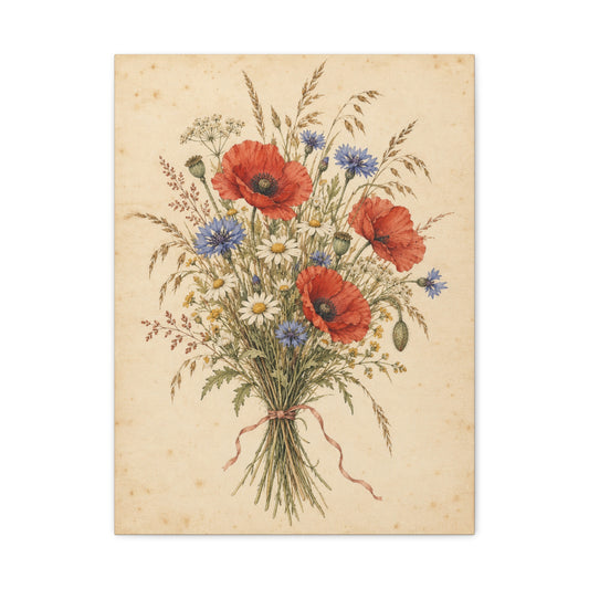 Wildflower Posy · Frameless Canvas