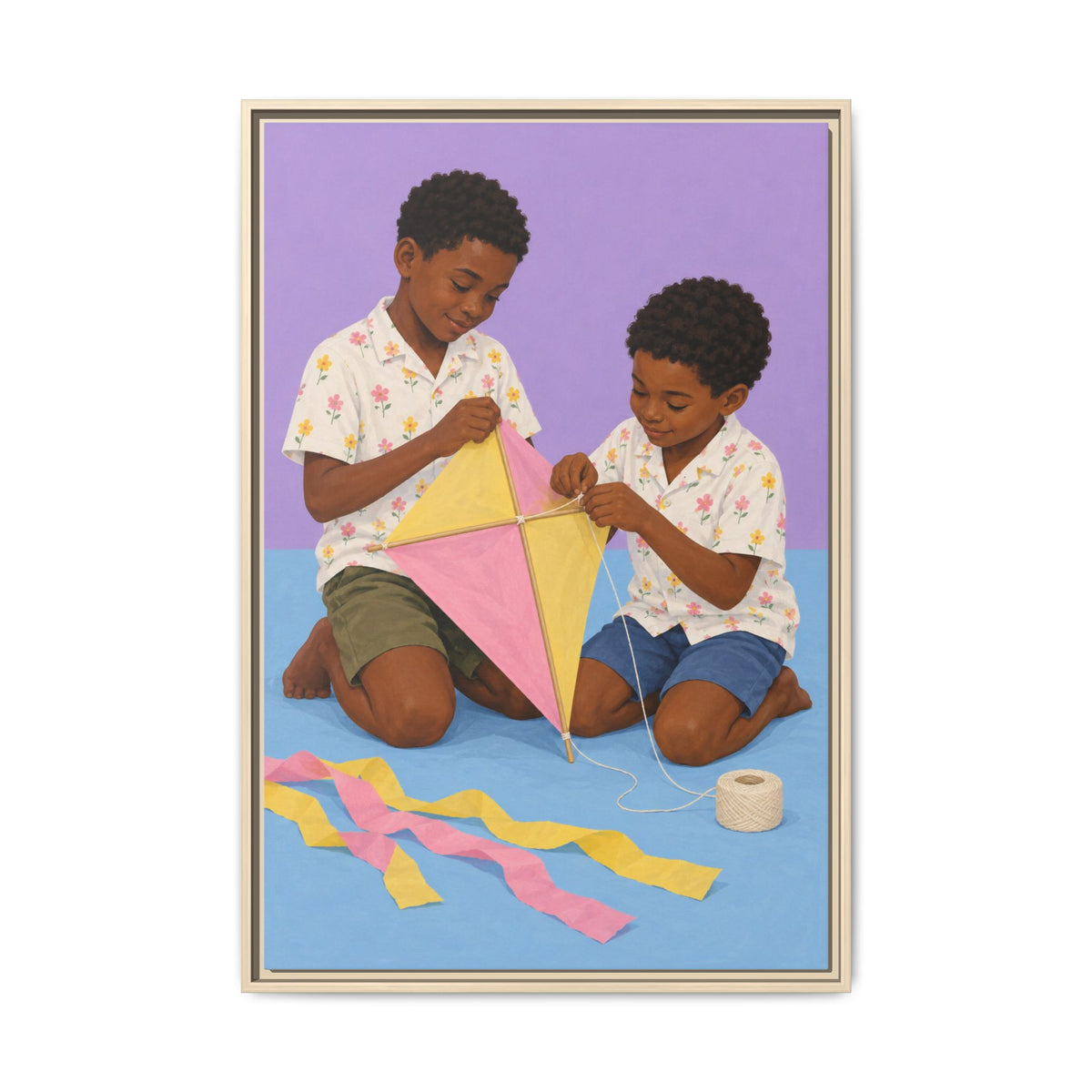 The Kite Makers · Framed Canvas