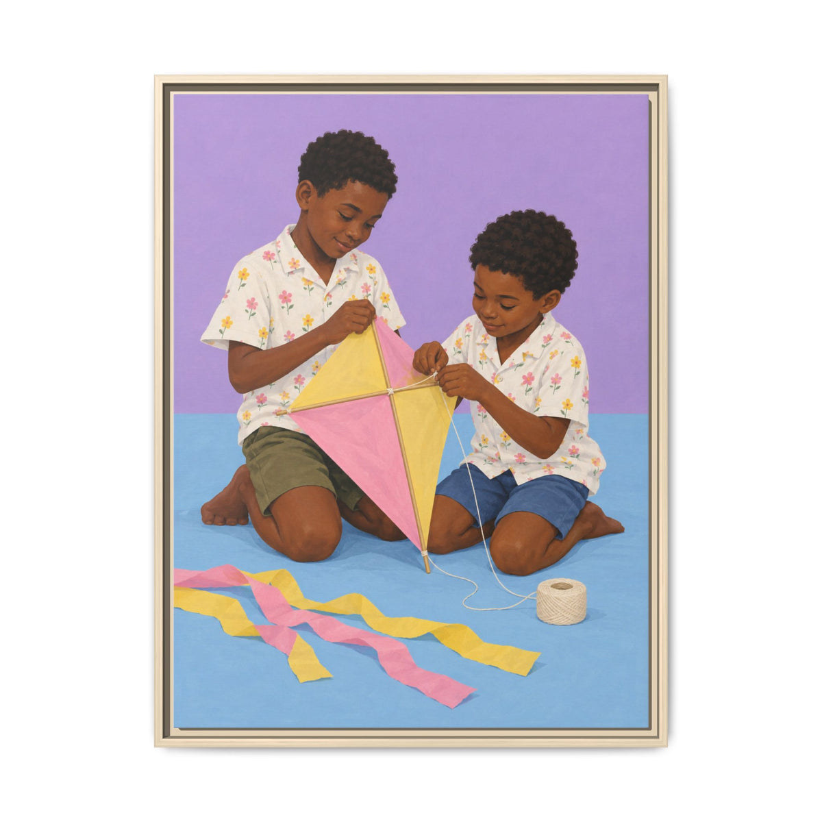 The Kite Makers · Framed Canvas