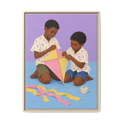 The Kite Makers · Framed Canvas