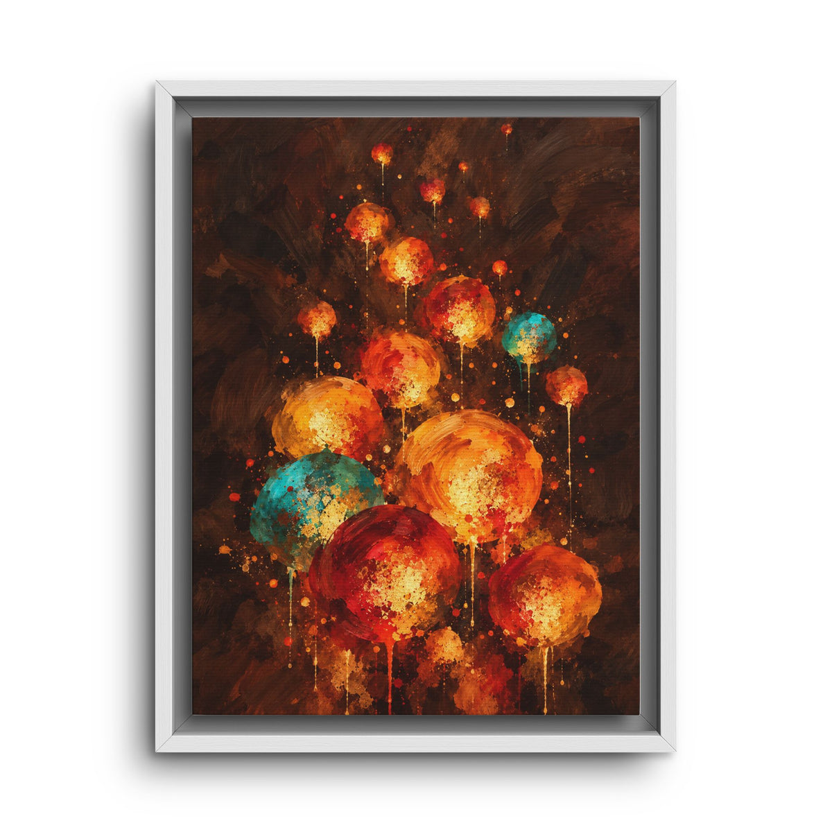 Lanternes du Soir · Framed Canvas