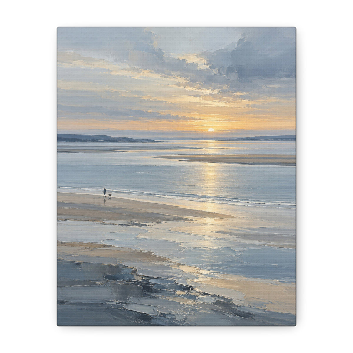 Silver Estuary · Frameless Canvas