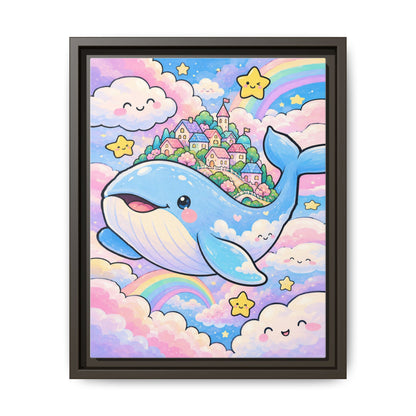 Sweet Dreams Whale · Framed Canvas