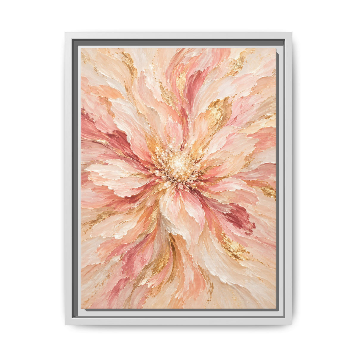 Blush Bloom · Framed Canvas