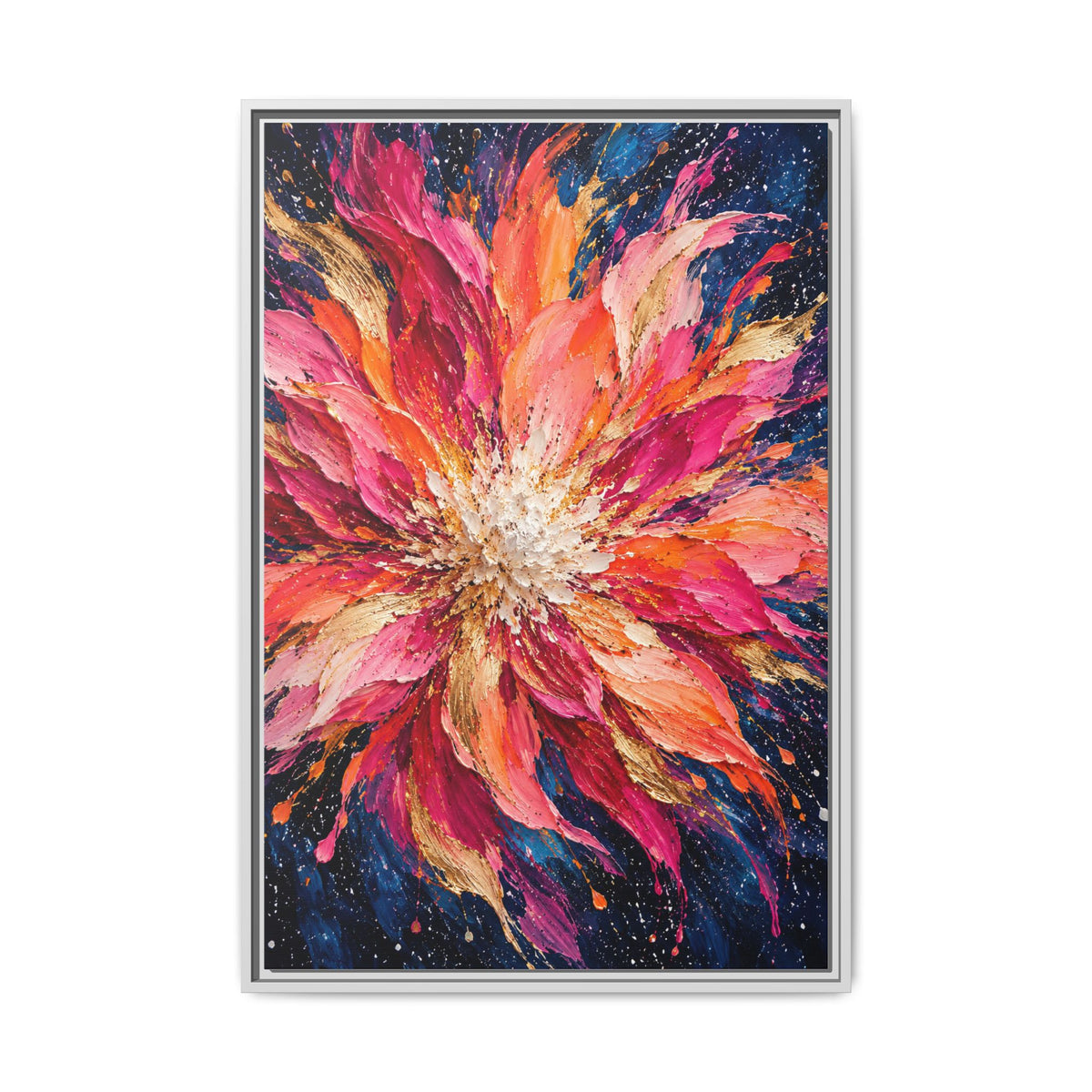 Supernova Bloom · Framed Canvas