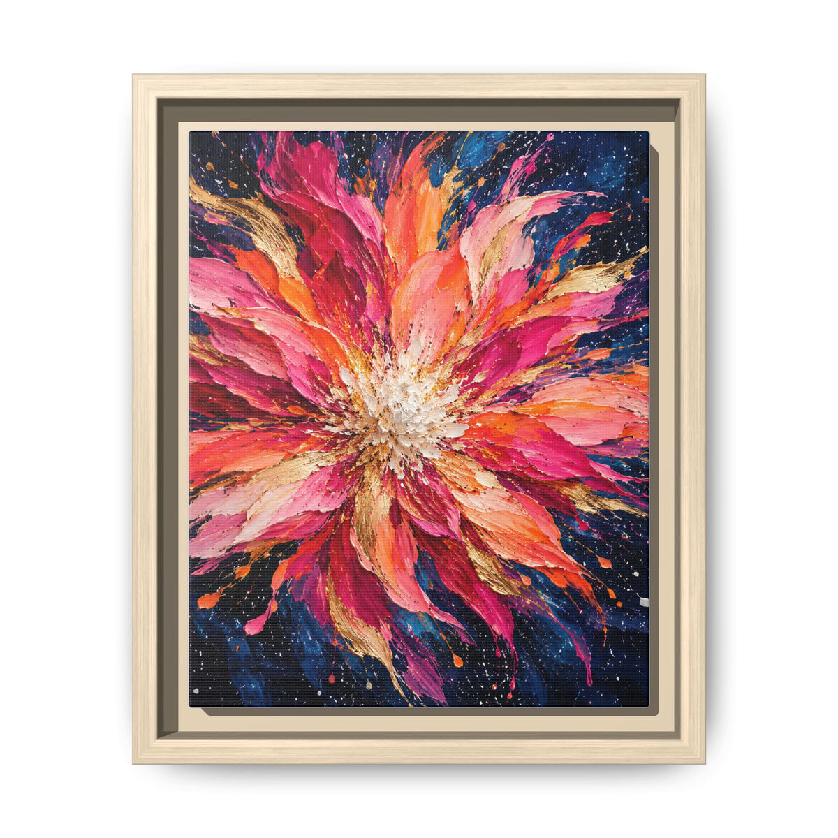 Supernova Bloom · Framed Canvas
