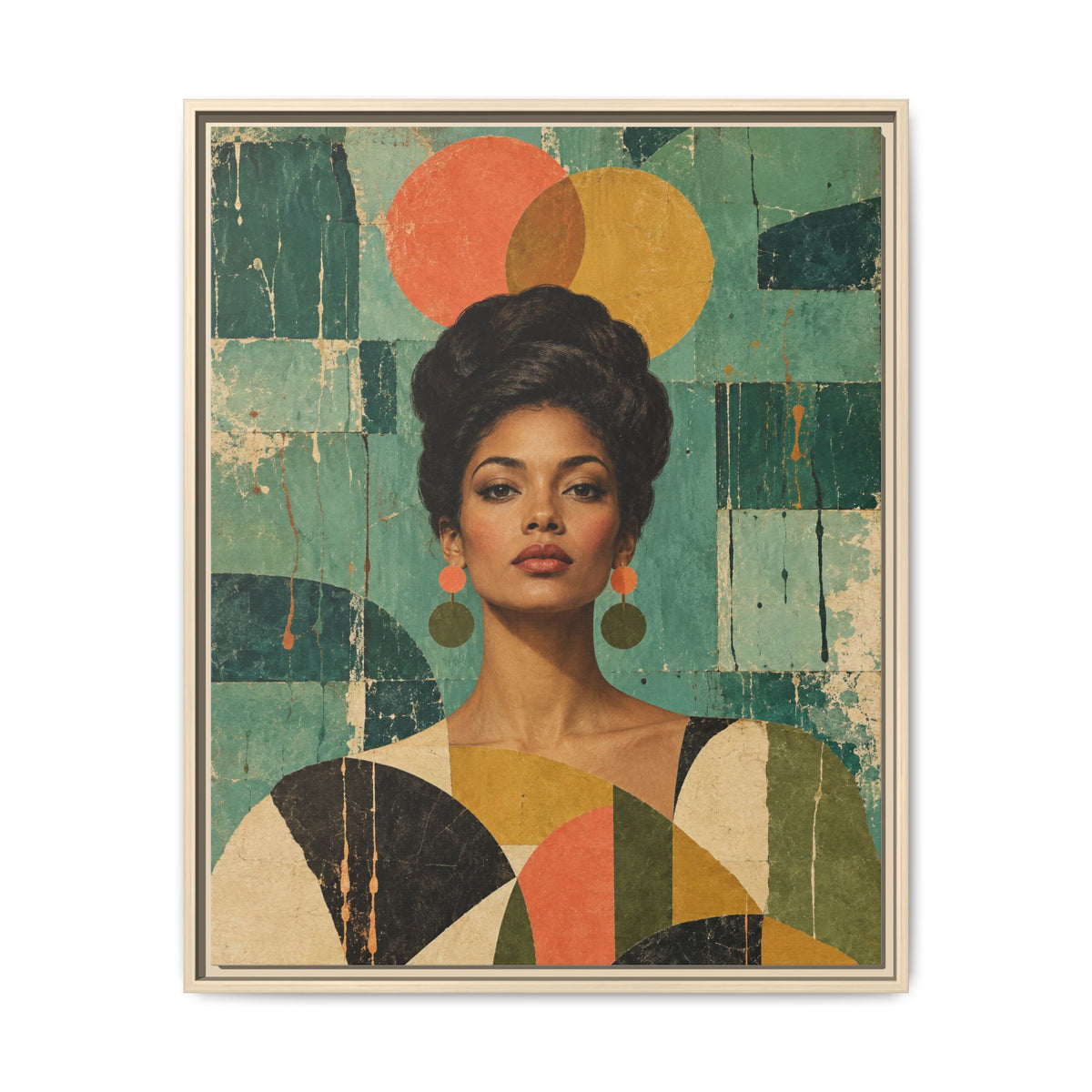 Coral Equinox · Framed Canvas