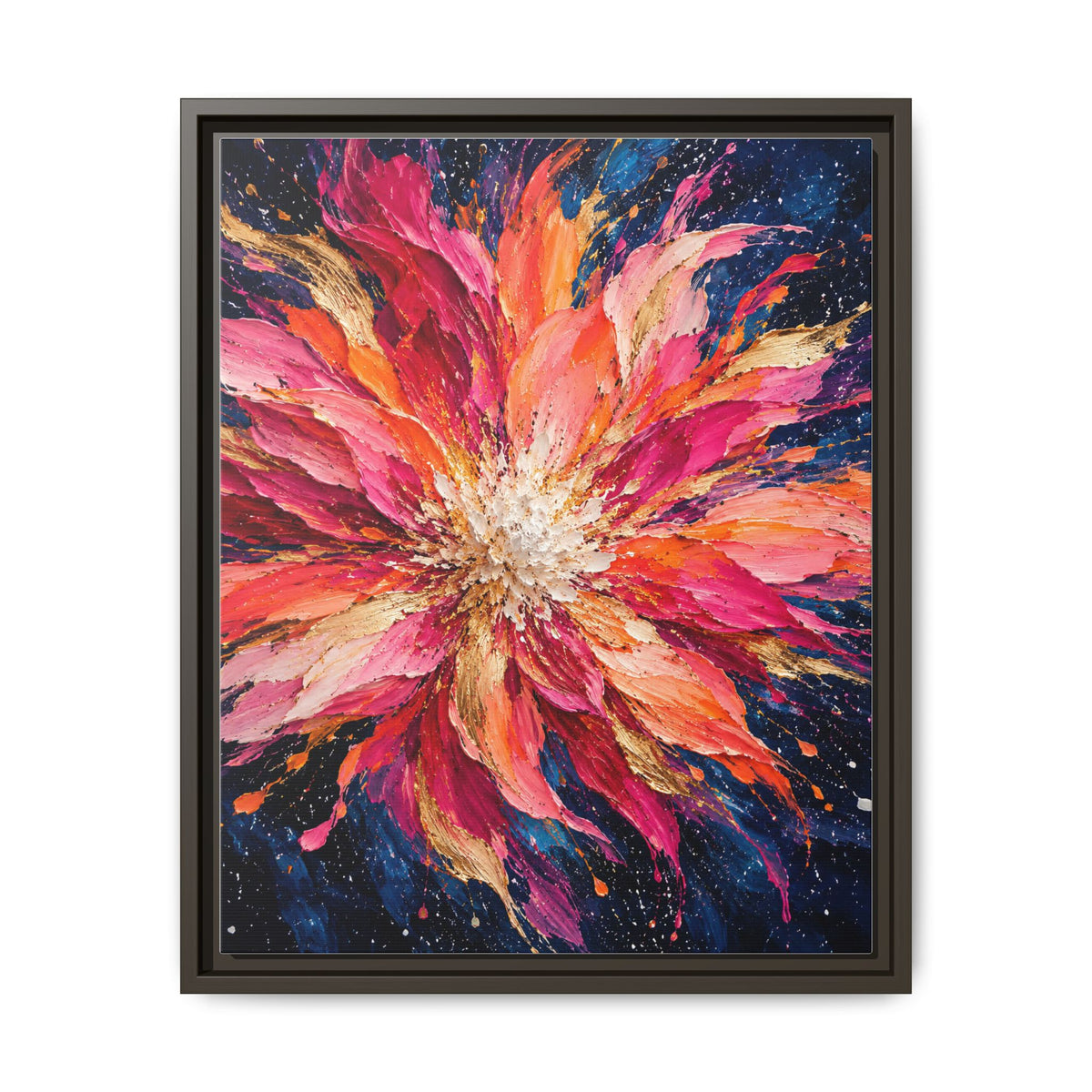 Supernova Bloom · Framed Canvas