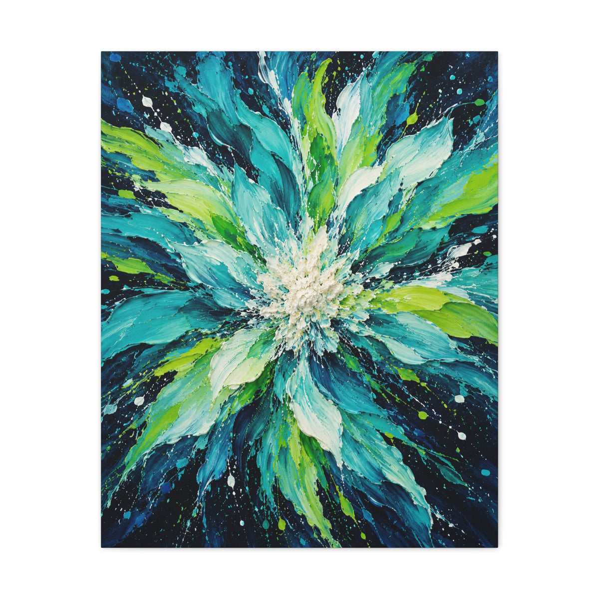 Lagoon Bloom · Frameless Canvas
