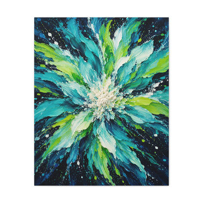 Lagoon Bloom · Frameless Canvas