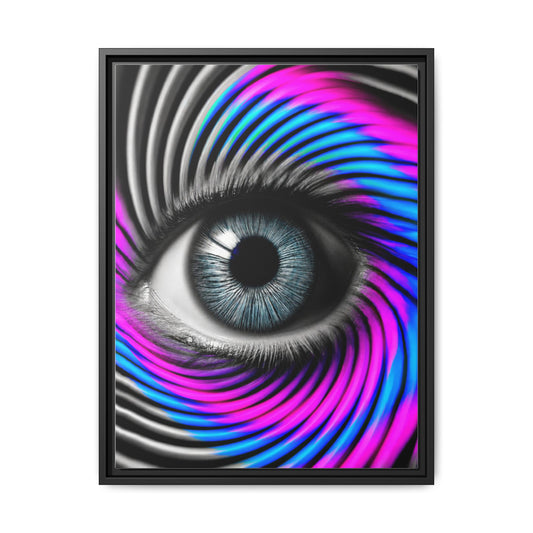 The Perception Vortex · Framed Canvas