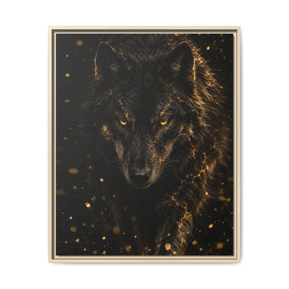 Lupus Aureus · Framed Canvas