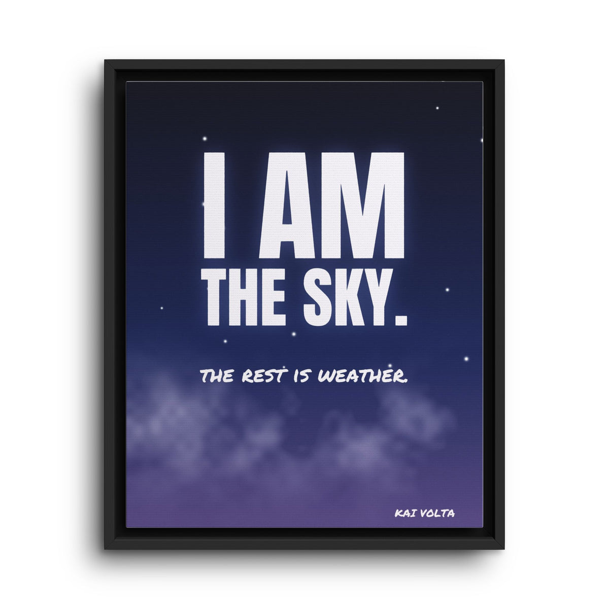 I Am the Sky · Framed Canvas