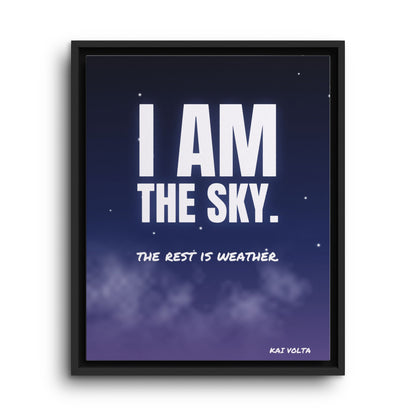 I Am the Sky · Framed Canvas