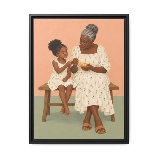 Sunday Oranges · Framed Canvas