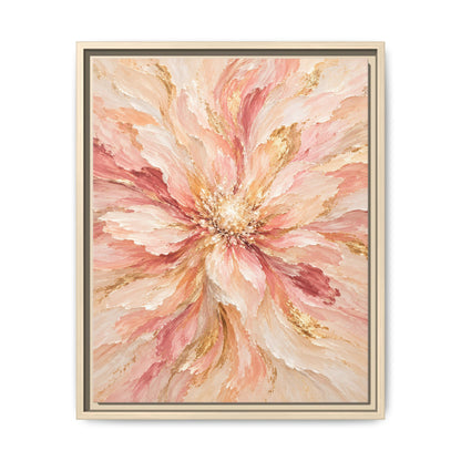 Blush Bloom · Framed Canvas