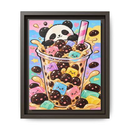 Bubble Tea Buddies · Framed Canvas