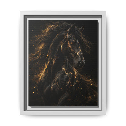 Equus Noctis · Framed Canvas
