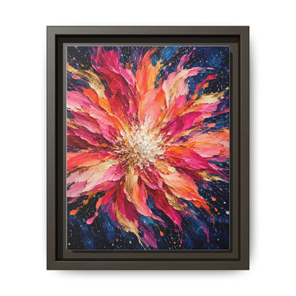 Supernova Bloom · Framed Canvas