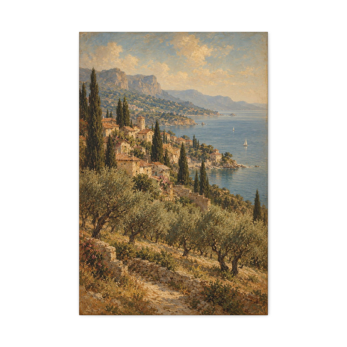 Riviera Afternoon · Frameless Canvas