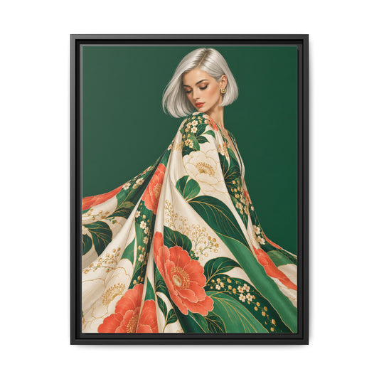 Jade Reverie · Framed Canvas