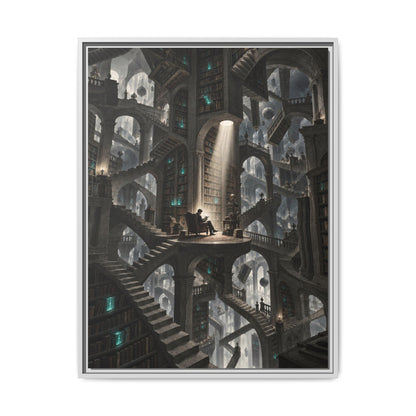 Bibliotheca Infinita · Framed Canvas