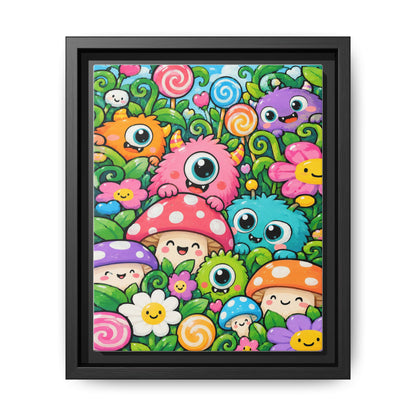 Monster Garden · Framed Canvas