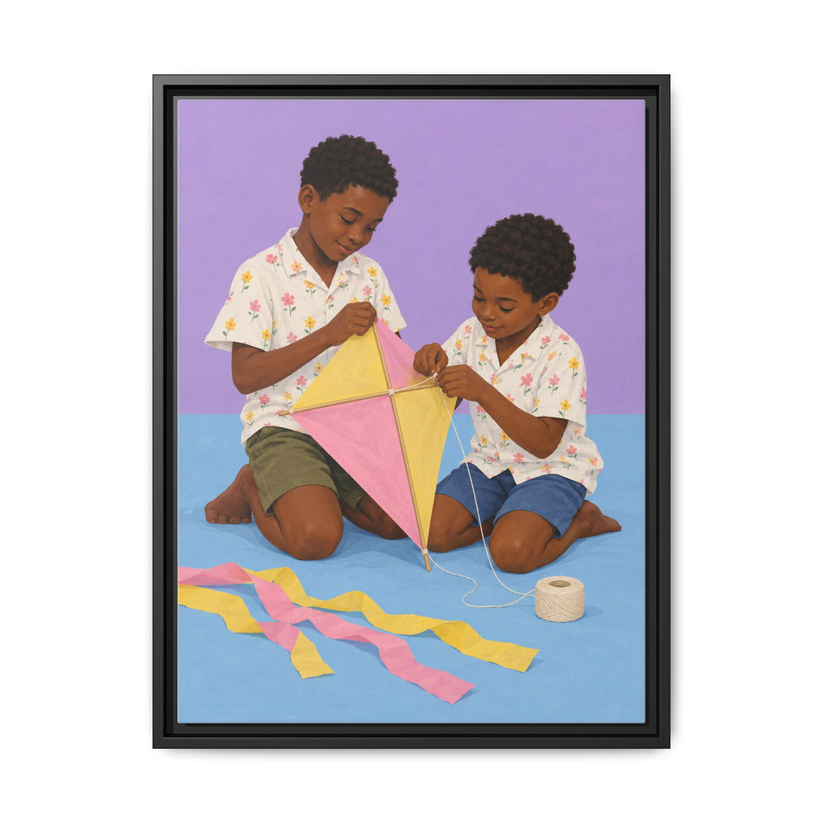 The Kite Makers · Framed Canvas