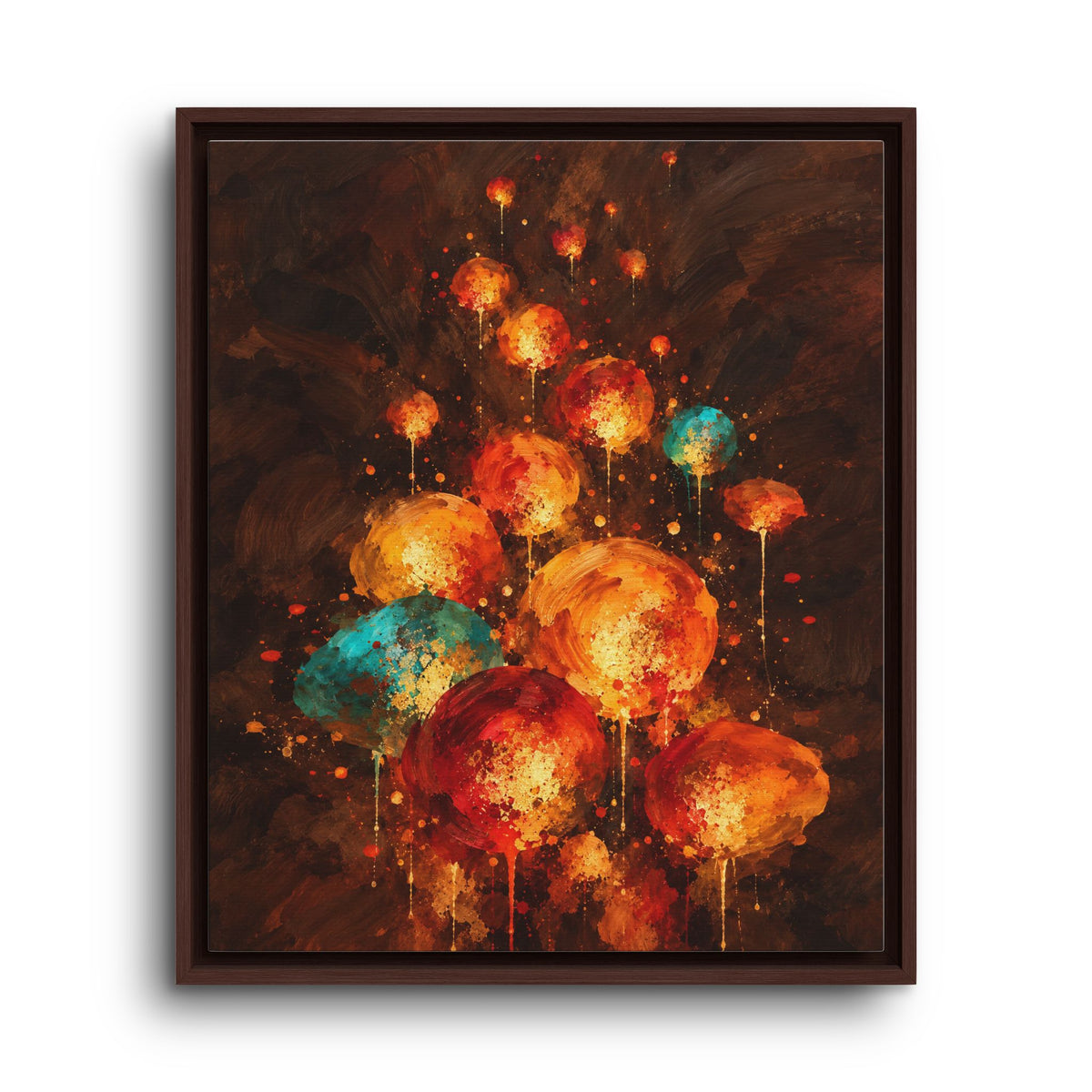 Lanternes du Soir · Framed Canvas