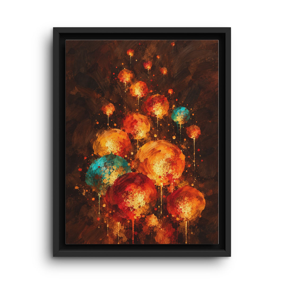 Lanternes du Soir · Framed Canvas